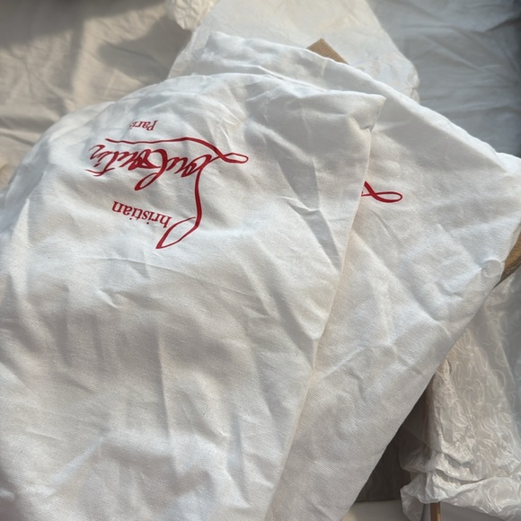 BRAND NEW IN BOX LOUBOUTIN DOLLY 100 iridescent embossed heel mule sandals - Picture 5 of 6